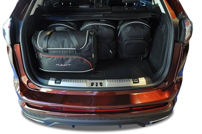 Kjust Kjust Reistassenset voor Ford Edge 2016-2019 - Set van 5 Tassen met 3 Roltassen en 2 Vliegtuigtassen Harvest Automotive 2