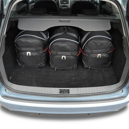 Kjust Kjust Reistassenset voor Ford Focus Wagon 2004-2008 - Set van 5 Tassen met 3 Roltassen en 2 Sporttassen Harvest Automotive 2