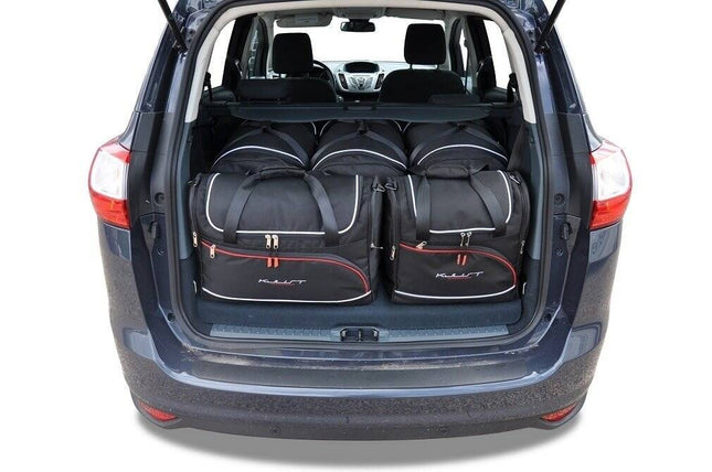 Kjust Kjust Reistassenset voor Ford Grand C-Max 2010-2015 - Set van 5 Tassen met 3 Roltassen en 2 Vliegtuigtassen Harvest Automotive 1