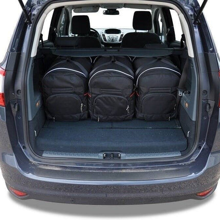 Kjust Kjust Reistassenset voor Ford Grand C-Max 2010-2015 - Set van 5 Tassen met 3 Roltassen en 2 Vliegtuigtassen Harvest Automotive 3