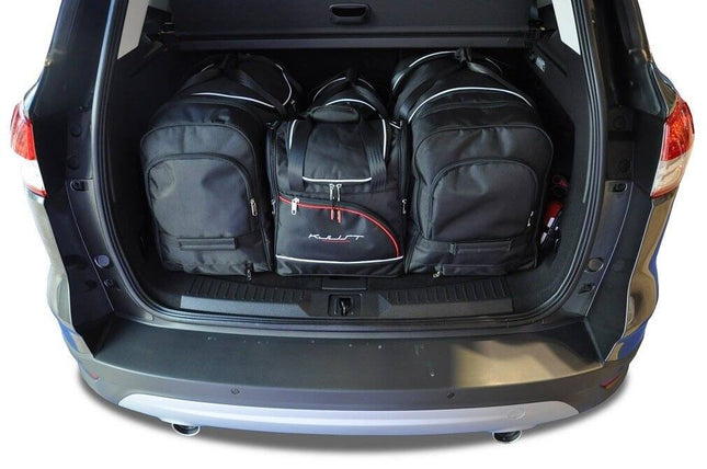Kjust Kjust Reistassenset voor Ford Kuga 2013-2017 - Set van 4 Tassen met 2 Roltassen en 2 Vliegtuigtassen Harvest Automotive 1