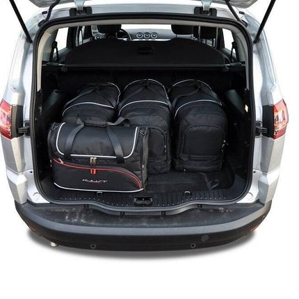 Kjust Kjust Reistassenset voor Ford S-Max 2006-2015 - Set van 5 Tassen met 3 Roltassen en 2 Vliegtuigtassen Harvest Automotive 2