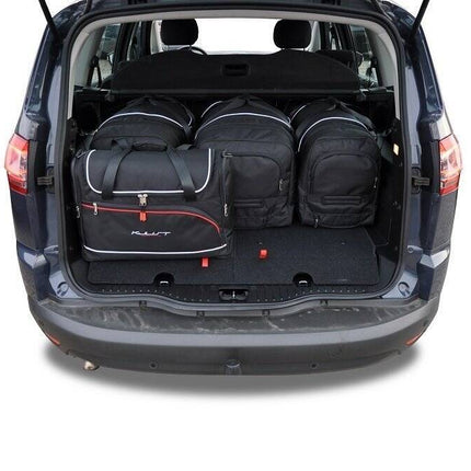 Kjust Kjust Reistassenset voor Ford S-Max 2006-2015 - Set van 5 Tassen met 3 Roltassen en 2 Vliegtuigtassen Harvest Automotive 2