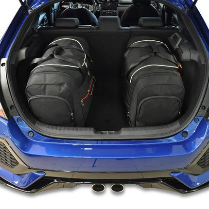 Kjust Kjust Reistassenset voor Honda Civic 5-deurs 2017-2022 - Set van 4 Tassen met 2 Roltassen 1 Sporttas en 1 Vliegtuigtas Harvest Automotive 3