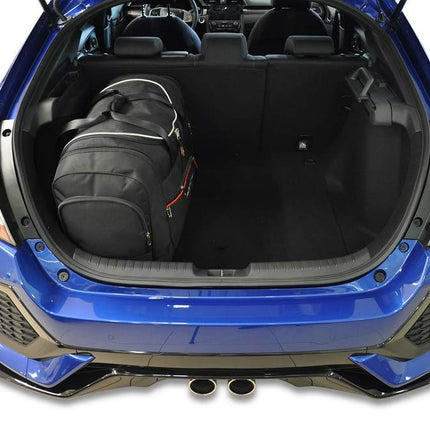 Kjust Kjust Reistassenset voor Honda Civic 5-deurs 2017-2022 - Set van 4 Tassen met 2 Roltassen 1 Sporttas en 1 Vliegtuigtas Harvest Automotive 4
