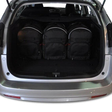 Kjust Kjust Reistassenset voor Honda Civic Tourer 2014-2018 - Set van 5 Tassen met 3 Roltassen en 2 Vliegtuigtassen Harvest Automotive 2