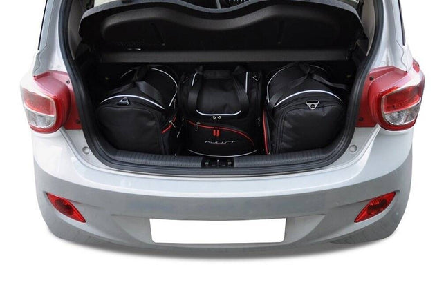 Kjust Kjust Reistassenset voor Hyundai i10 5-deurs 2014-2019 - Set van 4 Tassen met 2 Sporttassen en 2 Vliegtuigtassen Harvest Automotive 2