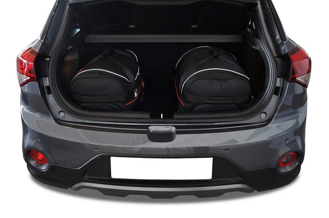 Kjust Kjust Reistassenset voor Hyundai i20 5-deurs 2015-2020 - Set van 3 Tassen met 2 Roltassen en 1 Vliegtuigtas Harvest Automotive 2