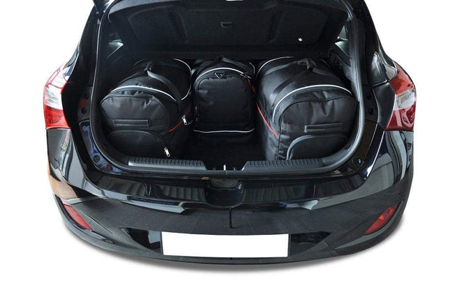 Kjust Kjust Reistassenset voor Hyundai i30 3-deurs 2013-2017 - Set van 4 Tassen met 2 Roltassen en 2 Sporttassen Harvest Automotive 2