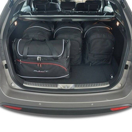 Kjust Kjust Reistassenset voor Hyundai i40 Tourer vanaf 2011 - Set van 5 Tassen met 3 Roltassen en 2 Vliegtuigtassen Harvest Automotive 2