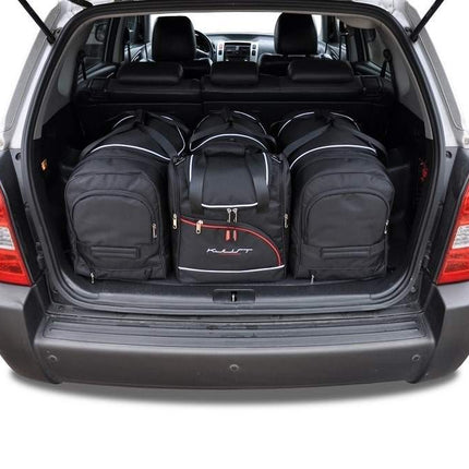 Kjust Kjust Reistassenset voor Hyundai Tucson 2003-2010 - Set van 4 Tassen met 2 Roltassen 1 Sporttas en 1 Vliegtuigtas Harvest Automotive 1