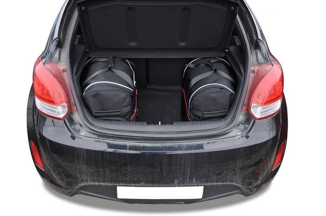 Kjust Kjust Reistassenset voor Hyundai Veloster 2011-2018 - Set van 3 Tassen met 3 Roltassen Harvest Automotive 2