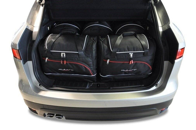 Kjust Kjust Reistassenset voor Jaguar F-Pace vanaf 2015 - Set van 5 Tassen met 3 Roltassen en 2 Sporttassen Harvest Automotive 1