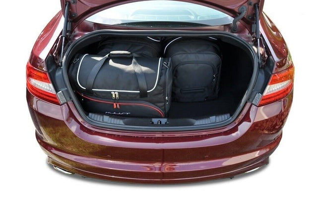 Kjust Kjust Reistassenset voor Jaguar XF 2008-2015 - Set van 4 Tassen met 2 Roltassen en 2 Vliegtuigtassen Harvest Automotive 2