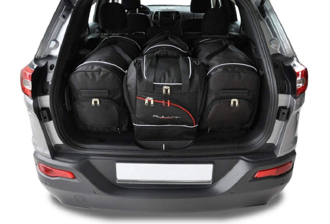 Kjust Kjust Reistassenset voor Jeep Cherokee 2013-2020 - Set van 4 Tassen met 2 Roltassen en 2 Sporttassen Harvest Automotive 1