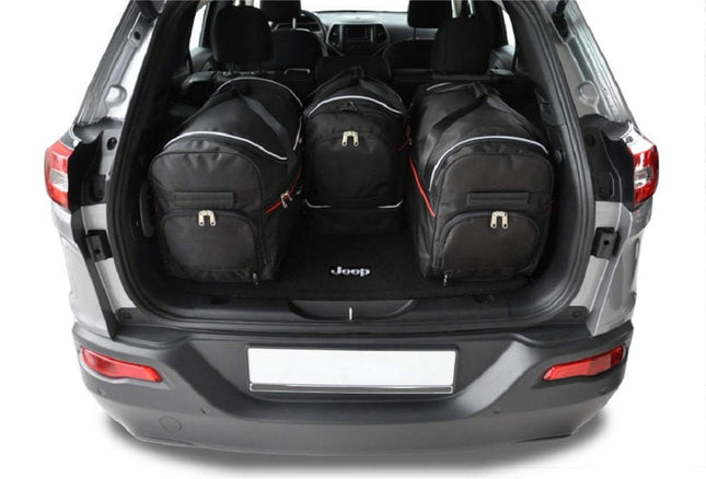 Kjust Kjust Reistassenset voor Jeep Cherokee 2013-2020 - Set van 4 Tassen met 2 Roltassen en 2 Sporttassen Harvest Automotive 2
