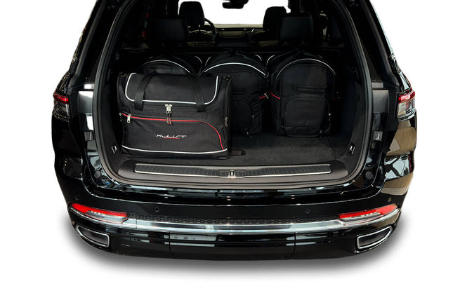 Kjust Kjust Reistassenset voor Jeep Grand Cherokee vanaf 2022 - Set van 5 Tassen met 3 Roltassen en 2 Vliegtuigtassen Harvest Automotive 2