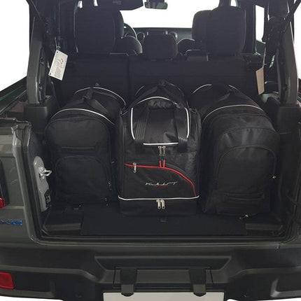 Kjust Kjust Reistassenset voor Jeep Wrangler vanaf 2018 - Set van 4 Tassen met 2 Roltassen en 2 Sporttassen Harvest Automotive 1