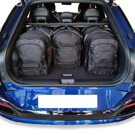 Kjust Kjust Reistassenset voor Kia EV6 vanaf 2021 - Set van 4 Tassen met 3 Roltassen en 1 Vliegtuigtas Harvest Automotive 2
