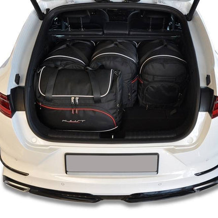 Kjust Kjust Reistassenset voor Kia ProCeed stationwagen vanaf 2019 - Set van 5 Tassen met 3 Roltassen en 2 Vliegtuigtassen Harvest Automotive 2