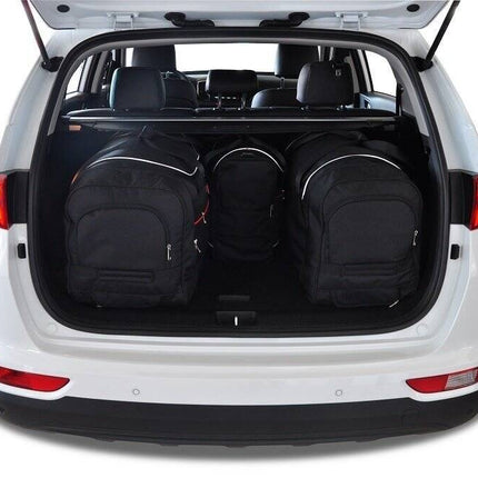 Kjust Kjust Reistassenset voor Kia Sportage 5-deurs 2016-2021 - Set van 4 Tassen met 2 Roltassen en 2 Vliegtuigtassen Harvest Automotive 2
