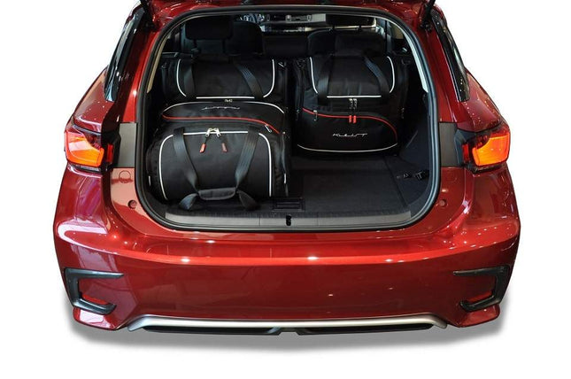 Kjust Kjust Reistassenset voor Lexus CT 5-deurs vanaf 2010 - Set van 4 Tassen met 4 Vliegtuigtassen Harvest Automotive 2