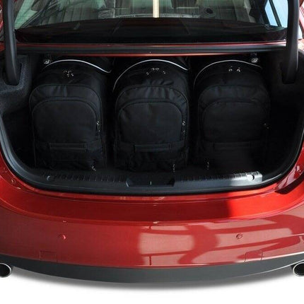 Kjust Kjust Reistassenset voor Mazda 6 Sedan 2013-2024 - Set van 5 Tassen met 3 Roltassen en 2 Vliegtuigtassen Harvest Automotive 4