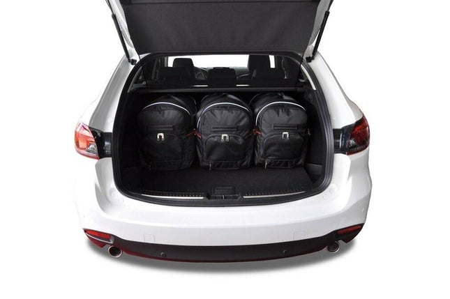 Kjust Kjust Reistassenset voor Mazda 6 Tourer 2013-2024 - Set van 5 Tassen met 3 Roltassen en 2 Sporttassen Harvest Automotive 2