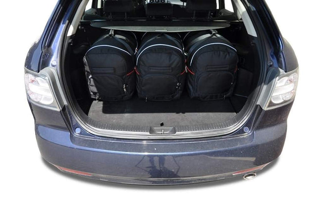 Kjust Kjust Reistassenset voor Mazda CX-7 2007-2013 - Set van 5 Tassen met 3 Roltassen en 2 Vliegtuigtassen Harvest Automotive 2