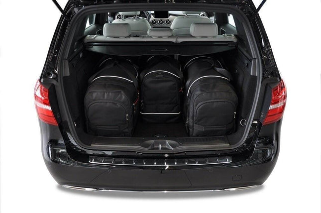 Kjust Kjust Reistassenset voor Mercedes Benz B-Klasse 2012-2019 - Set van 4 Tassen met 2 Roltassen 1 Sporttas en 1 Vliegtuigtas Harvest Automotive 2