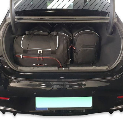 Kjust Kjust Reistassenset voor Mercedes Benz EQE Limousine vanaf 2022 - Set van 5 Tassen met 2 Roltassen 2 Sporttassen en 1 Vliegtuigtas Harvest Automotive 2