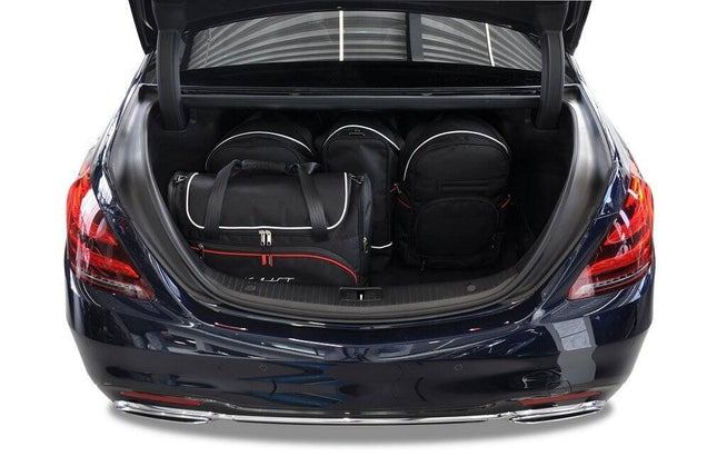 Kjust Kjust Reistassenset voor Mercedes Benz S-Klasse 2013-2020 - Set van 5 Tassen met 2 Roltassen 1 Sporttas en 2 Vliegtuigtassen Harvest Automotive 2