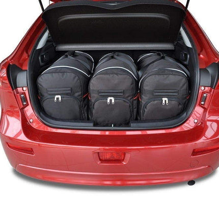 Kjust Kjust Reistassenset voor Mitsubishi Lancer Sportback 2009-2016 - Set van 3 Tassen met 3 Roltassen Harvest Automotive 1