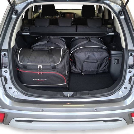 Kjust Kjust Reistassenset voor Mitsubishi Outlander 2013-2024 - Set van 4 Tassen met 2 Roltassen en 2 Vliegtuigtassen Harvest Automotive 2