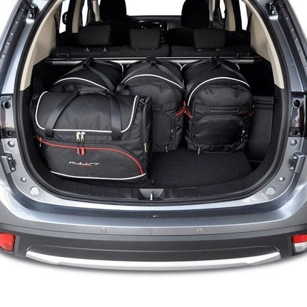 Kjust Kjust Reistassenset voor Mitsubishi Outlander 2013-2024 - Set van 5 Tassen met 3 Roltassen en 2 Vliegtuigtassen Harvest Automotive 2