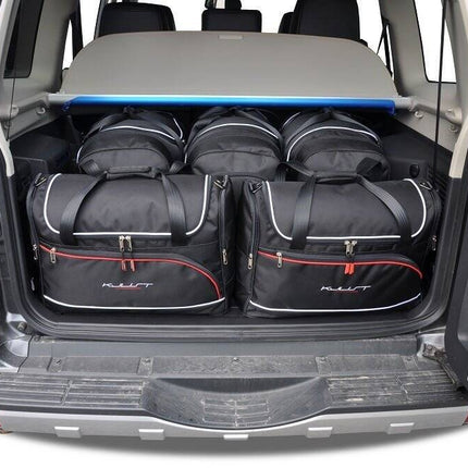 Kjust Kjust Reistassenset voor Mitsubishi Pajero 2000-2006 - Set van 5 Tassen met 3 Roltassen en 2 Vliegtuigtassen Harvest Automotive 1