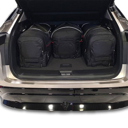 Kjust Kjust Reistassenset voor Nissan Ariya vanaf 2022 - Set van 4 Tassen met 3 Roltassen en 1 Vliegtuigtas Harvest Automotive 2