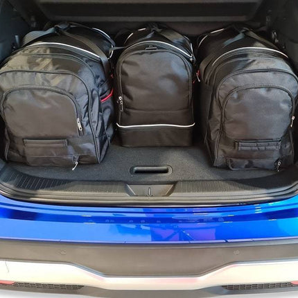 Kjust Kjust Reistassenset voor Nissan Qashqai vanaf 2021 - Set van 4 Tassen met 2 Roltassen 1 Sporttas en 1 Vliegtuigtas Harvest Automotive 2