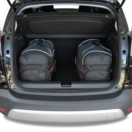Kjust Kjust Reistassenset voor Opel Crossland X 2017-2020 - Set van 4 Tassen met 2 Roltassen 1 Sporttas en 1 Vliegtuigtas Harvest Automotive 3