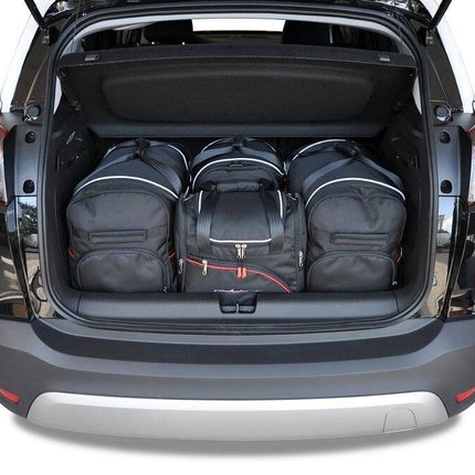 Kjust Kjust Reistassenset voor Opel Crossland X 2017-2020 - Set van 4 Tassen met 2 Roltassen 1 Sporttas en 1 Vliegtuigtas Harvest Automotive 1