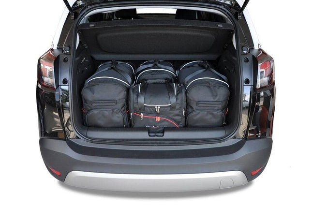 Kjust Kjust Reistassenset voor Opel Crossland X 2017-2020 - Set van 4 Tassen met 2 Roltassen 1 Sporttas en 1 Vliegtuigtas Harvest Automotive 1