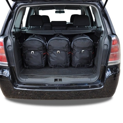 Kjust Kjust Reistassenset voor Opel Zafira 2007-2014 - Set van 5 Tassen met 3 Roltassen en 2 Sporttassen Harvest Automotive 2