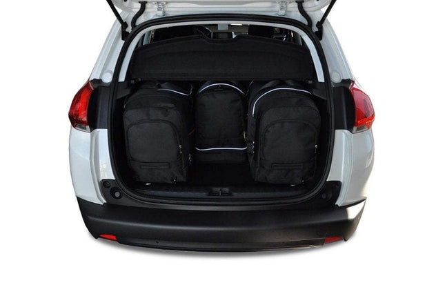 Kjust Kjust Reistassenset voor Peugeot 2008 2013-2019 - Set van 4 Tassen met 2 Roltassen 1 Sporttas en 1 Vliegtuigtas Harvest Automotive 2