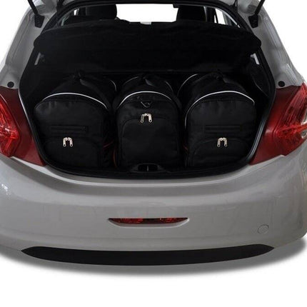Kjust Kjust Reistassenset voor Peugeot 208 5-deurs 2012-2019 - Set van 3 Tassen met 2 Roltassen en 1 Vliegtuigtas Harvest Automotive 1