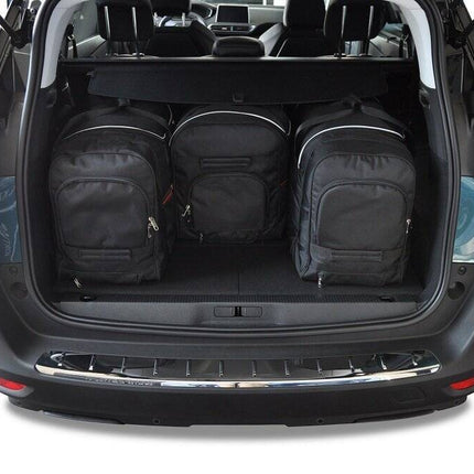 Kjust Kjust Reistassenset voor Peugeot 5008 2017-2024 - Set van 4 Tassen met 3 Roltassen en 1 Sporttas Harvest Automotive 2