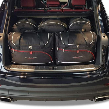 Kjust Kjust Reistassenset voor Porsche Cayenne vanaf 2018 - Set van 5 Tassen met 3 Roltassen en 2 Vliegtuigtassen Harvest Automotive 1