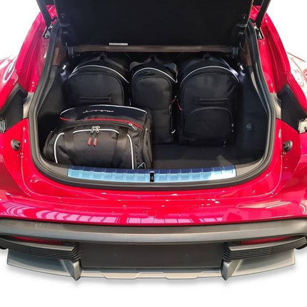 Kjust Kjust Reistassenset voor Porsche Taycan Cross Turismo vanaf 2020 - Set van 5 Tassen met 2 Roltassen en 3 Vliegtuigtassen Harvest Automotive 2