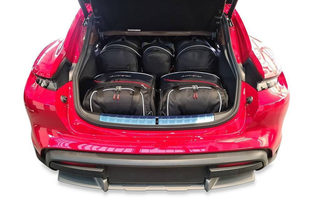 Kjust Kjust Reistassenset voor Porsche Taycan Cross Turismo vanaf 2020 - Set van 5 Tassen met 2 Roltassen en 3 Vliegtuigtassen Harvest Automotive 1