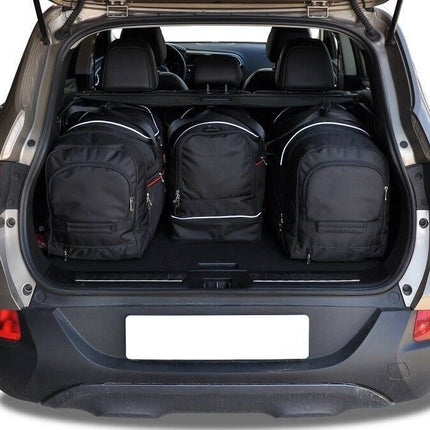 Kjust Kjust Reistassenset voor Renault Kadjar 2015-2023 - Set van 4 Tassen met 2 Roltassen 1 Sporttas en 1 Vliegtuigtas Harvest Automotive 2