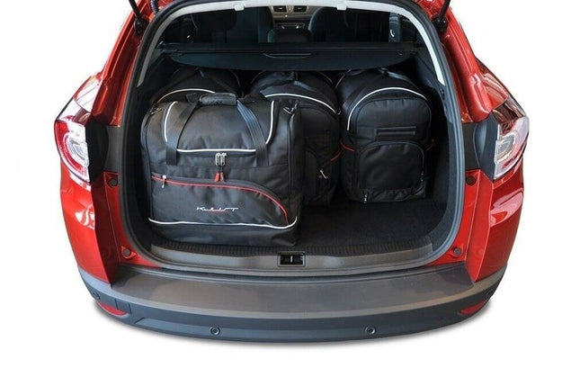 Kjust Kjust Reistassenset voor Renault Megane Sport Tourer 2009-2016 - Set van 5 Tassen met 3 Roltassen en 2 Sporttassen Harvest Automotive 2